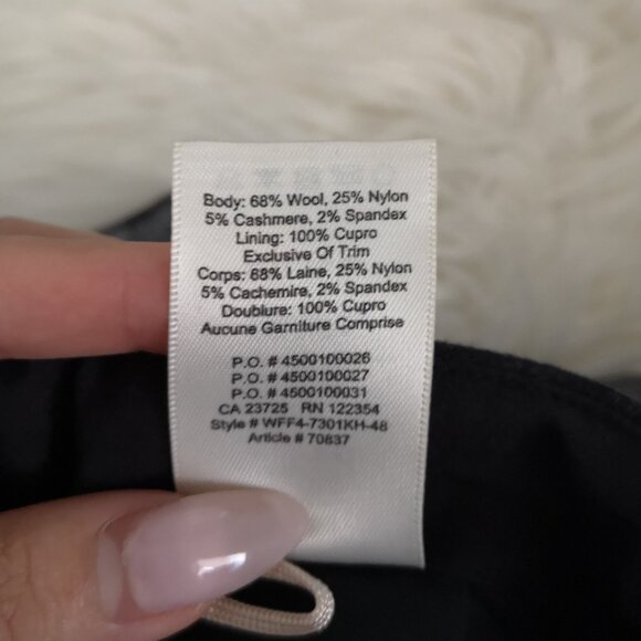 Aritzia Dorine Wrap Front Skirt in Grey/Black Plaid  - Size 0 - Picture 8 of 8